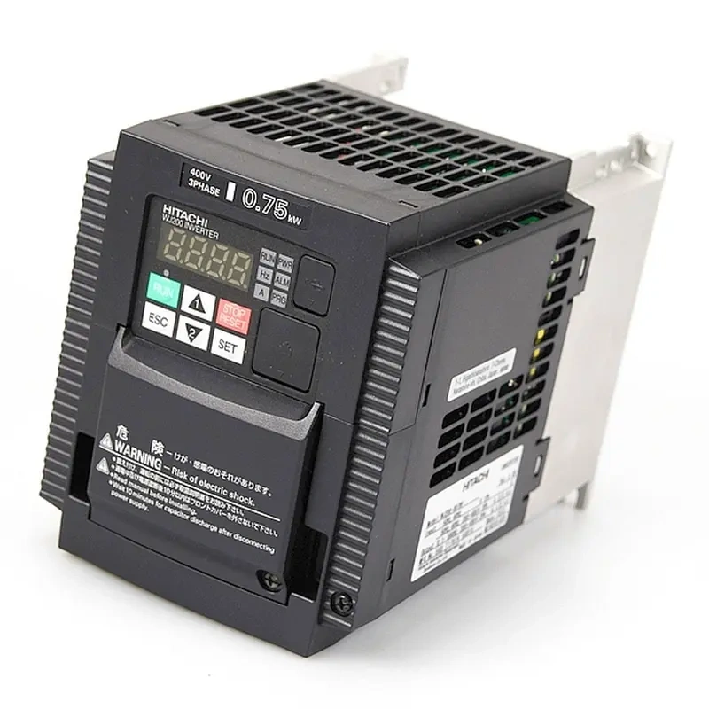 HITACHI, měnič frekvence 0.75kW, typ WJ200-007HFE, napájení 3 fáze, IP20