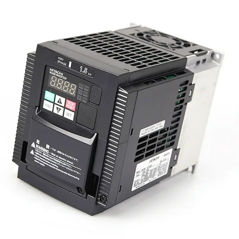 HITACHI, měnič frekvence 1.5kW, typ WJ200-015HFE, napájení 3 fáze, IP20