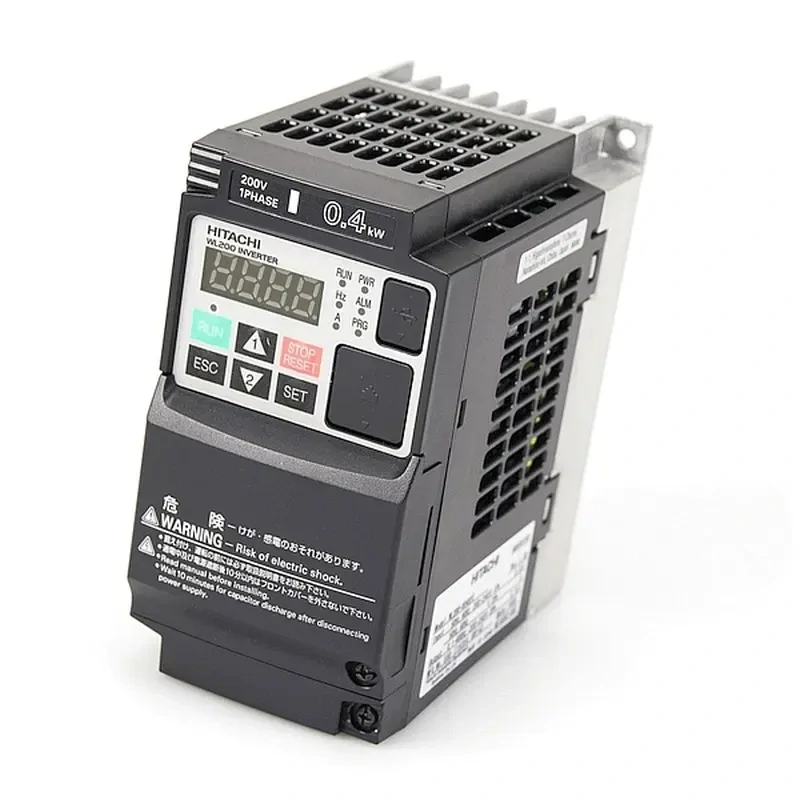 HITACHI, měnič frekvence 0.4kW, typ WL200-004SFE, napájení 1 fáze, IP20