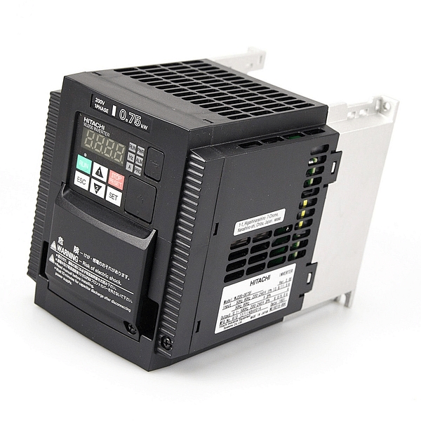 HITACHI, měnič frekvence 0.75kW, typ WJ200-007SFE, napájení 1 fáze, IP20