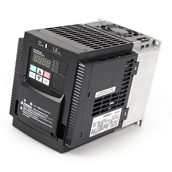 HITACHI, měnič frekvence 1.5kW, typ WJ200-015SFE, napájení 1 fáze, IP20