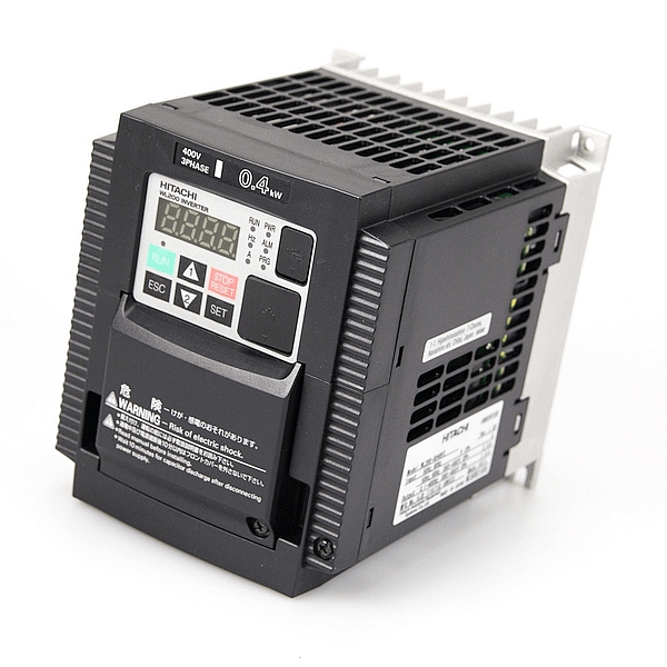 HITACHI, měnič frekvence 0.4kW, typ WL200-004HFE, napájení 3 fáze, IP20