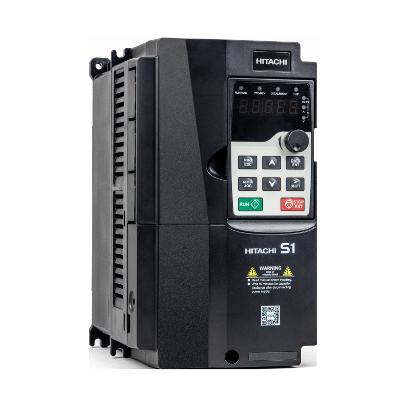 HITACHI, měnič frekvence 7.5 kW, typ S1-00230HFEF, napájení 3 fáze