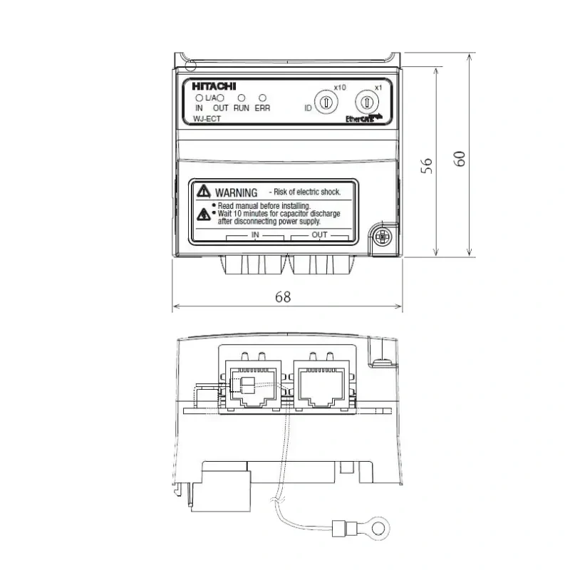 WJ-ECT, komunikační modul EtherCAT pro WJ200 a C1