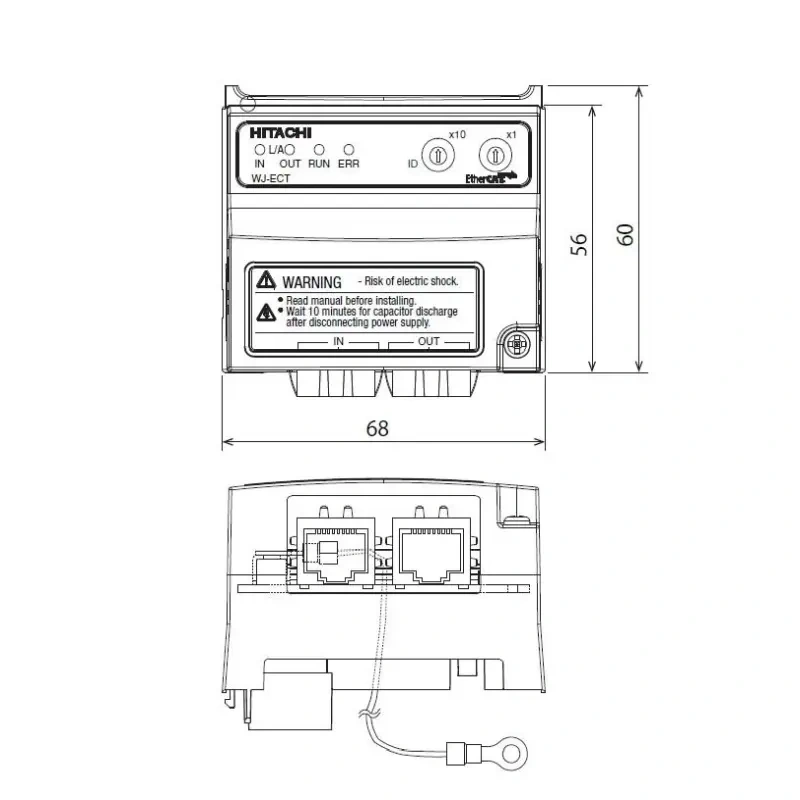 WJ-PB, komunikační modul PROFIBUS pro WJ200, WL200 a C1