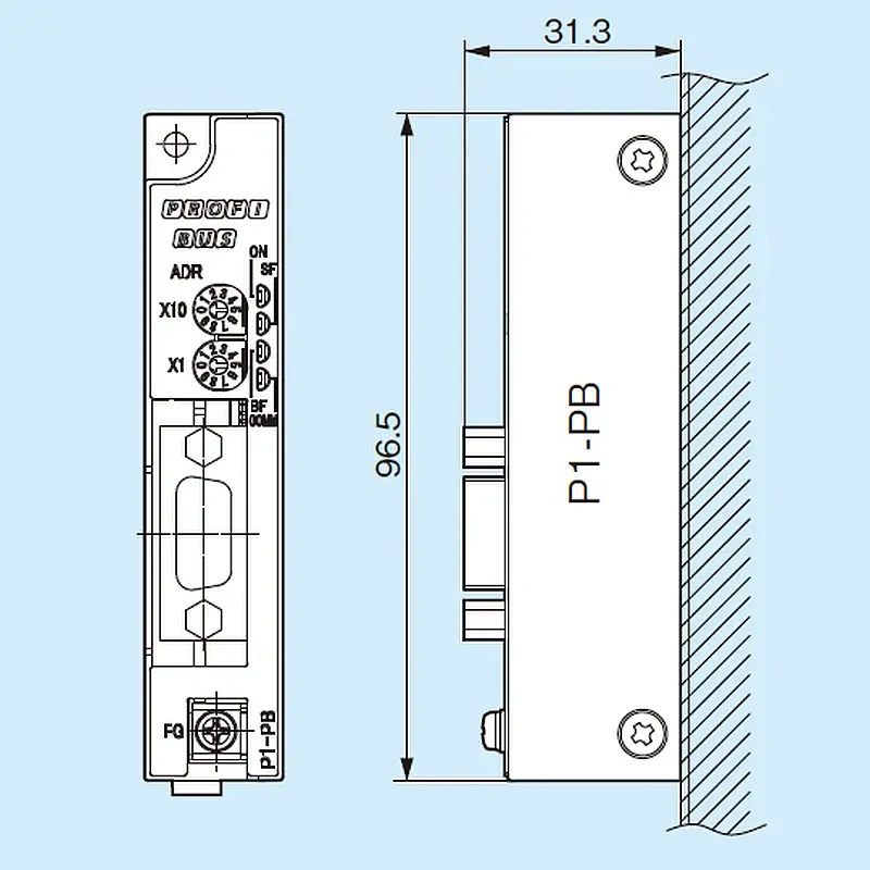 P1-PB, komunikační modul PROFIBUS-DP pro měniče řady P1