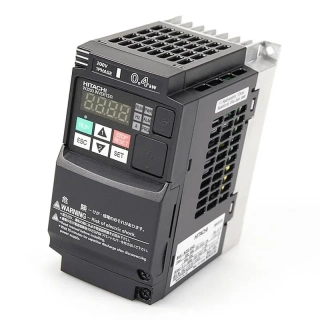 HITACHI, měnič frekvence 0.4kW, typ WJ200-004SFE, napájení 1 fáze, IP20
